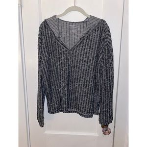 American Eagle Soft & Sexy Plush Crop Hoodie